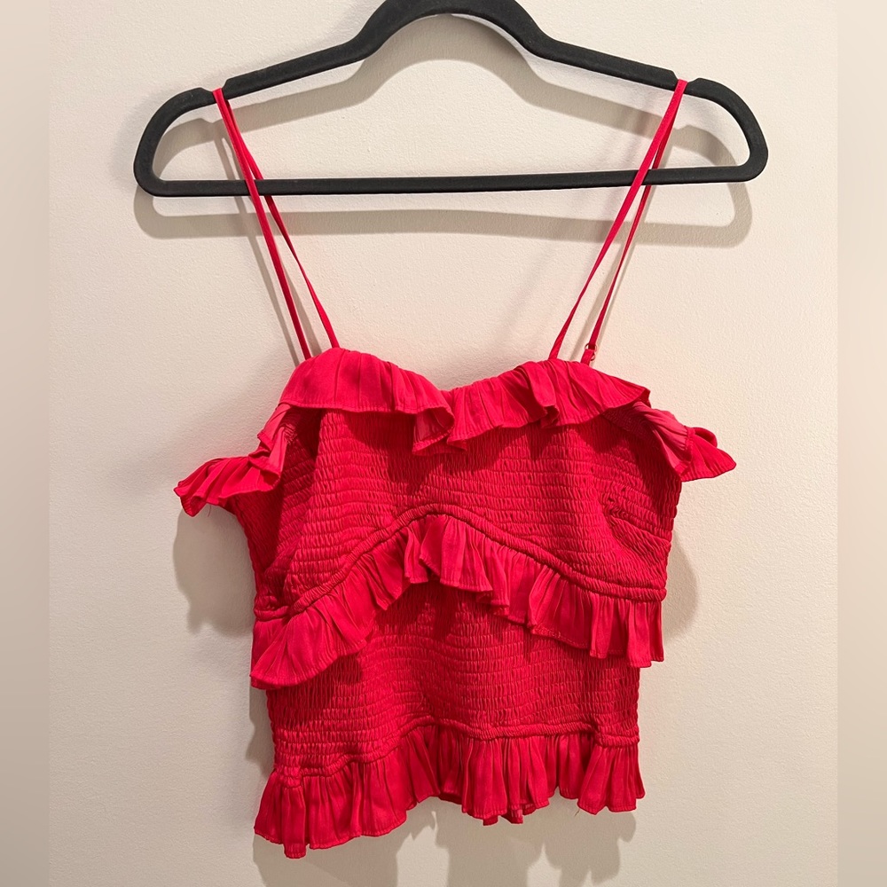 DO+BE Pink Ruffle Top